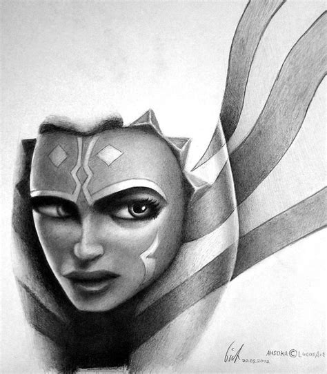 fan art star wars ahsoka|ahsoka clip art black and white.